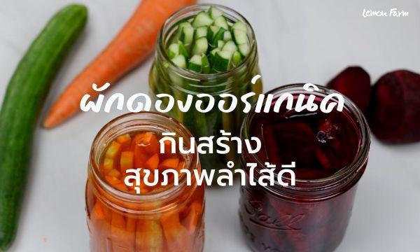 ผักดองออร์แกนิค กินสร้างสุขภาพลำไส้ดี