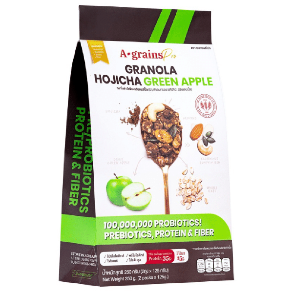 Granola  Hojicha Green Apple 125 g x 2 bags