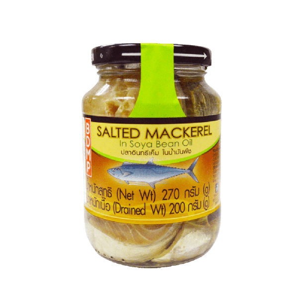 Salted Mackerel in Soya Bean Oil 270 g