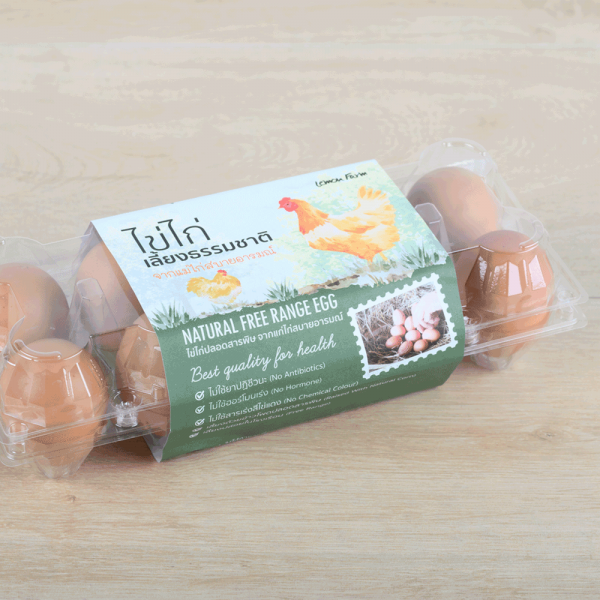 ไข่ไก่ปลอดภัยจากสารพิษ 10 ฟอง 600 g
