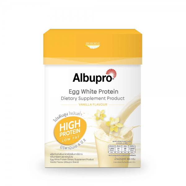 Albupro Egg White Protein Supplement Vanilla Flavoured 25 g x 12 sachets