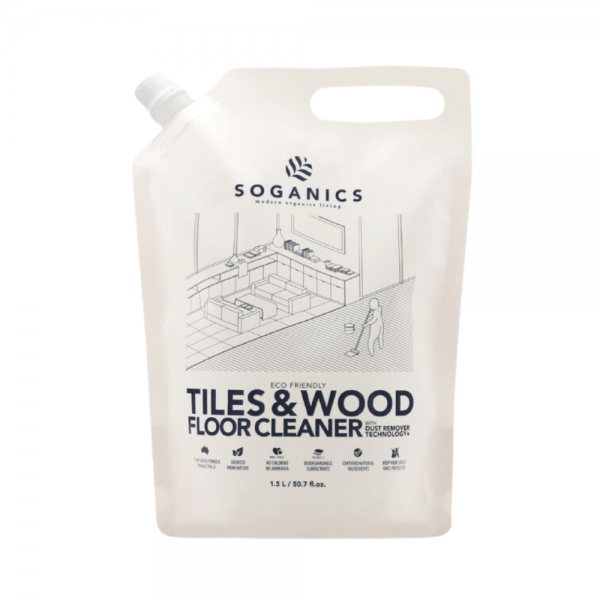 Eco Friendly Tile and Wood Floor Cleaner 1500 ml Refill