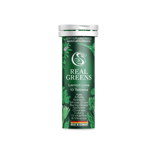 Real Greens Lemon Lime 10 Tablets 45 g