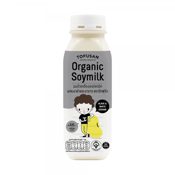 Organic Soymilk with Black and White Sesame 350ml