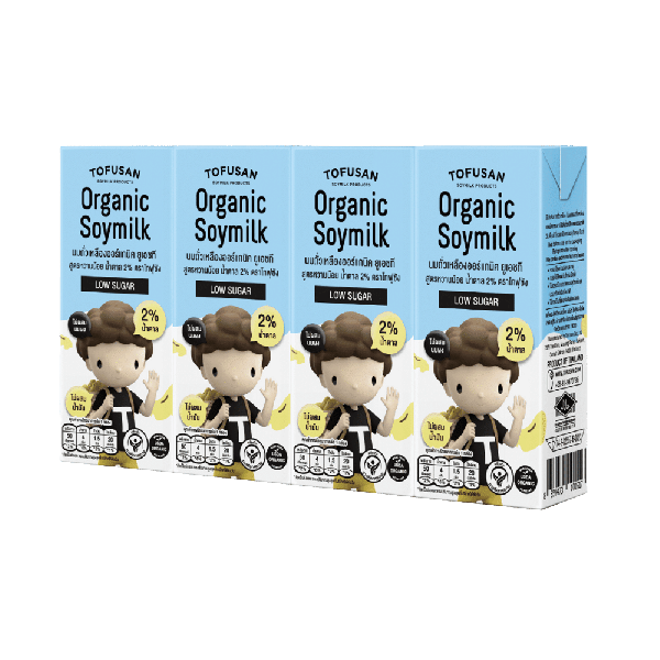 Organic Soy Milk Low Sugar 180 ml x 4 boxes