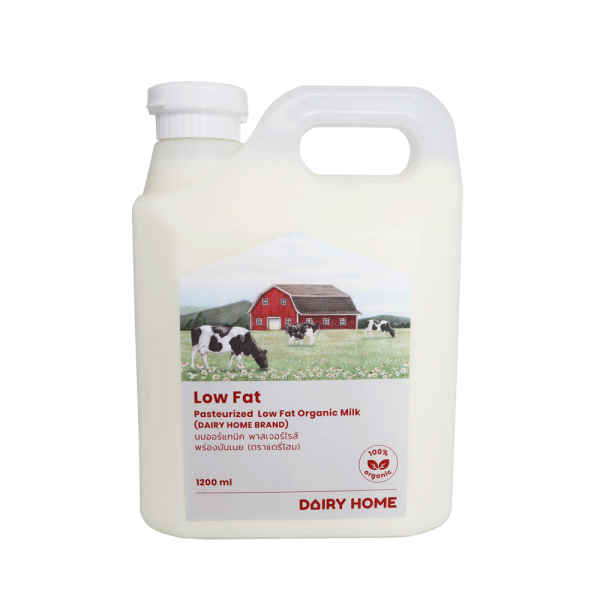 Pasteurized Low Fat Organic Milk 1200 CC