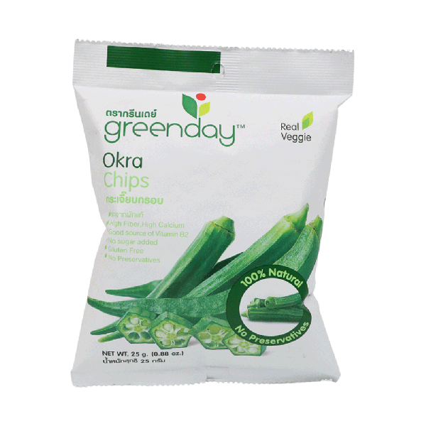 Okra Chips Greenday 25 g