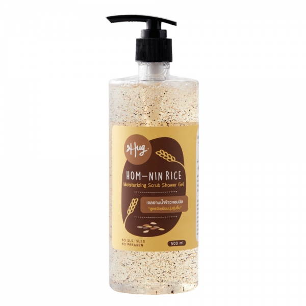 Hug Hom-nin Rice Moisturizing Scrub Shower Gel 500ml