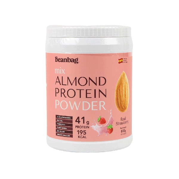 Plant Protein and Almond Powder Beverage Strawberry Flavoured 800 g