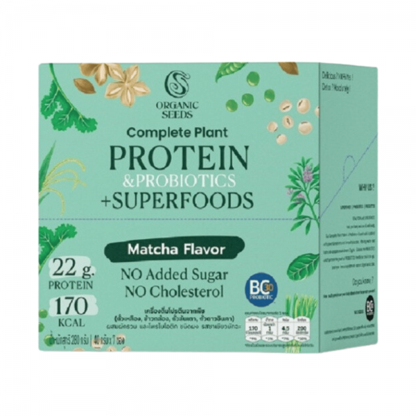 Complete Plant Protein and Probiotics plus Superfoods Green Tea Flavor 280g