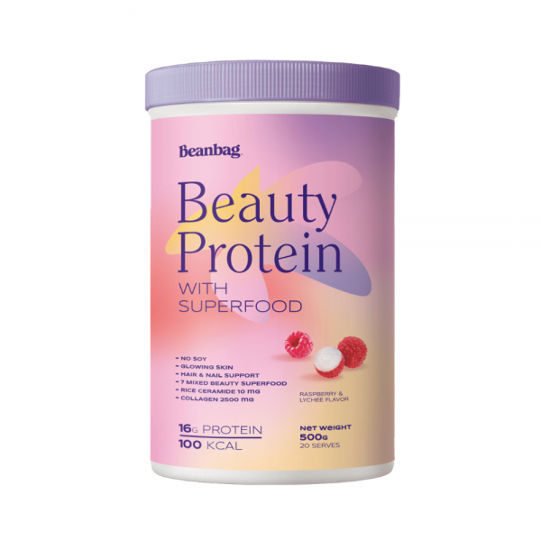 Beauty Protein with Superfood Raspberry and Lychee Flavored 500 g