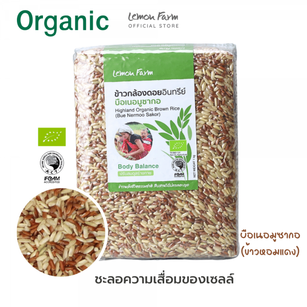 Highland Organic Brown Rice (Bue Nermoo Sakor) 1 kg