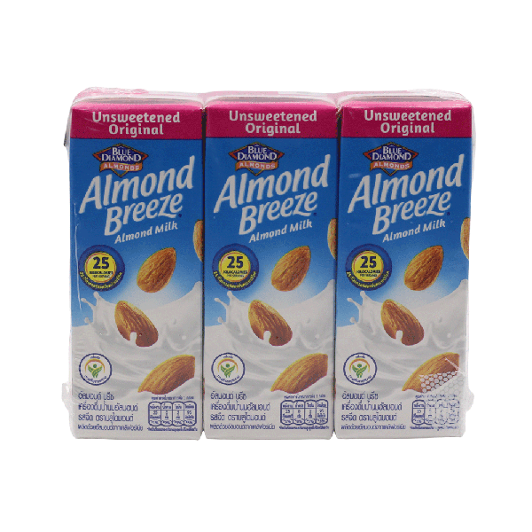 Almond Milk Unsweeten 180 ml x 3 boxes