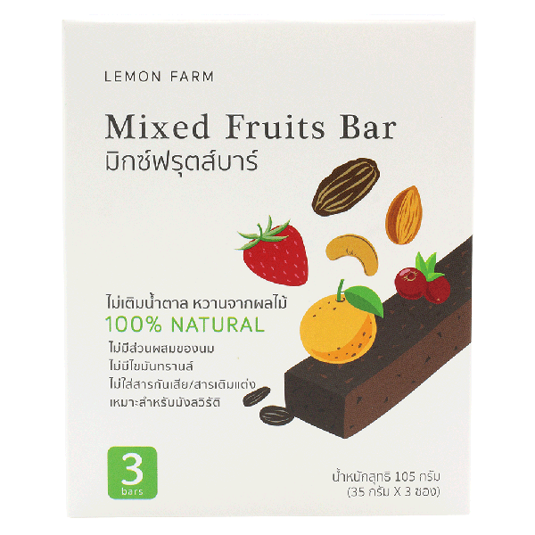 Mixed Fruits Bar 35 g x 3 bars