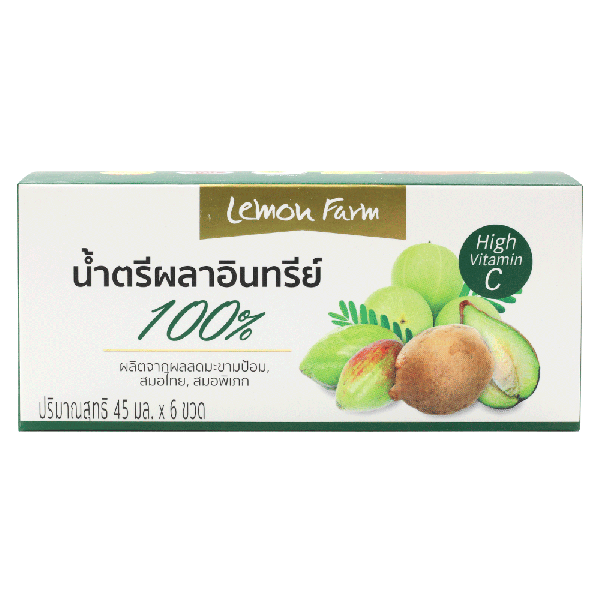 น้ำตรีผลา 100% Organic (45 ml x 6 ขวด)